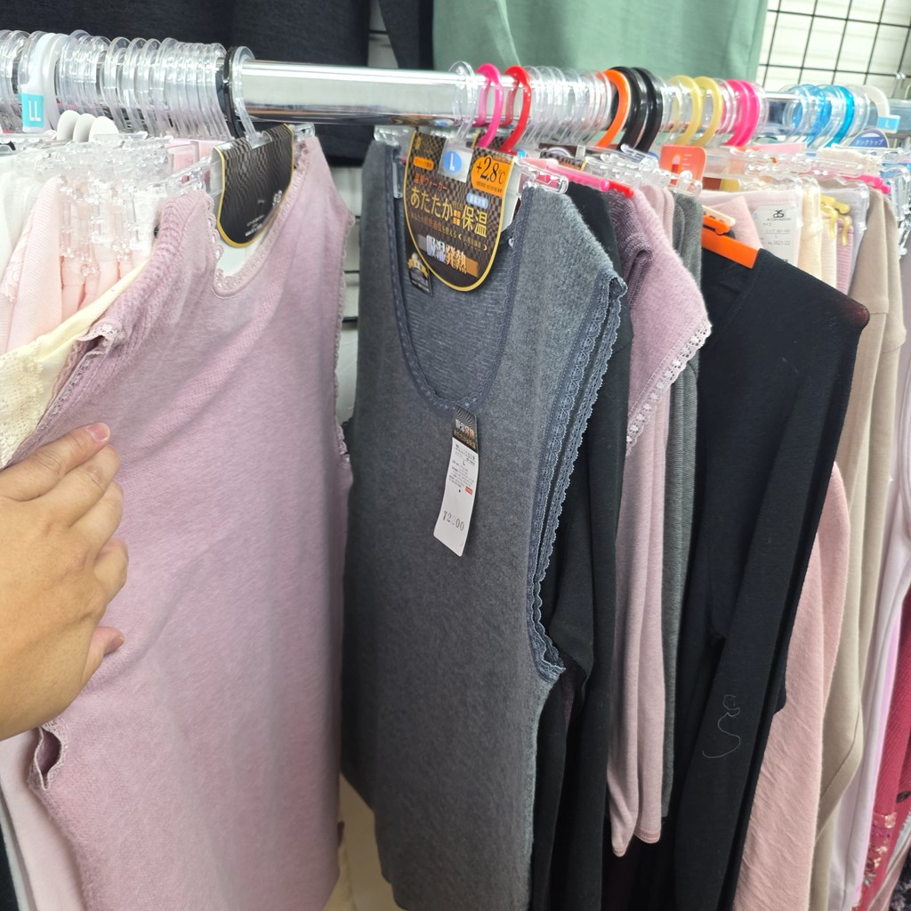 婦人服店に残っていた肌着類の在庫