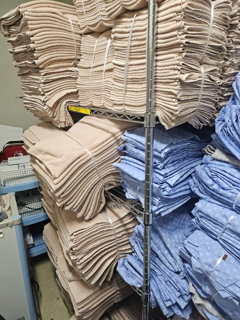 浜松市の病院様より買取したタオル類